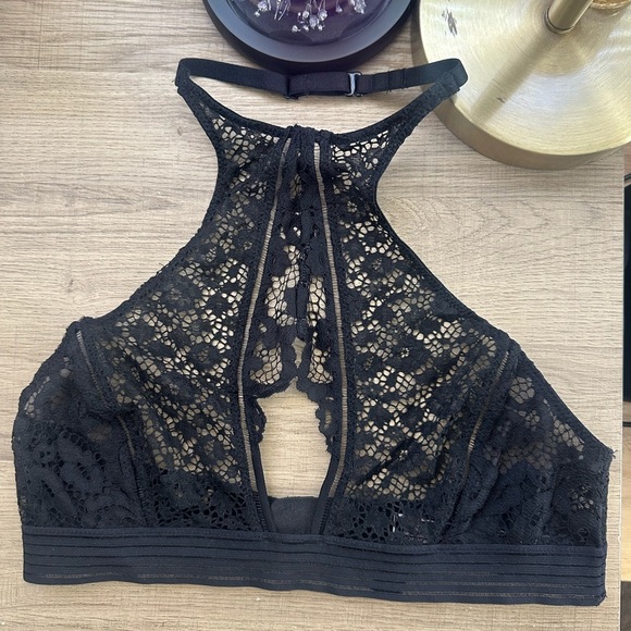 Victorias Secret Very Sexy High Neck Keyhole black Bralette size small NWT - Picture 4 of 4